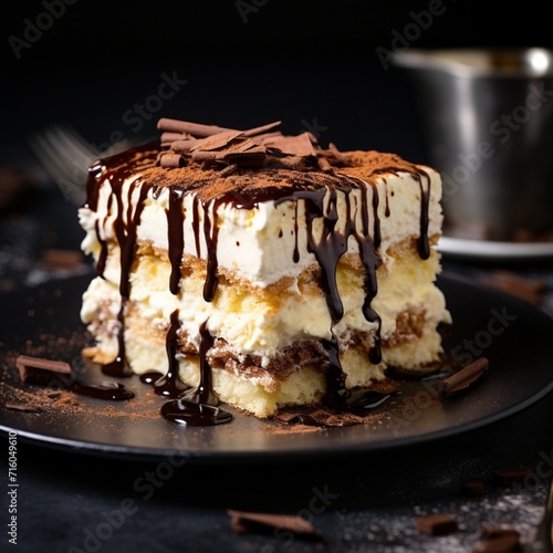 Indulge in the fluffy and indulgent delight of tiramisu, featuring layers of coffee-soaked ladyfingers and luscious mascarpone cream. A dessert that transports you to the sweet streets of Italy with e