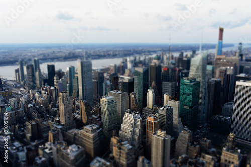 New York City Arial View Miniaturized 