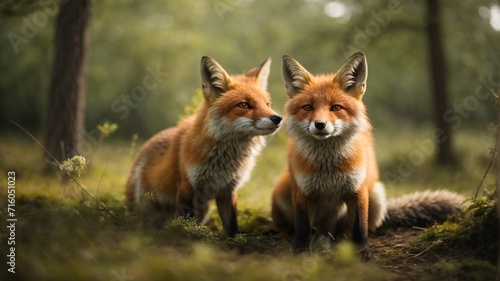 red fox vulpes © Shafiq