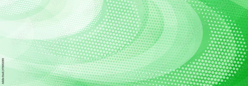 Abstract background of translucent curved shapes and dots in green colors Abstract background of translucent curved shapes and dots in green colors
