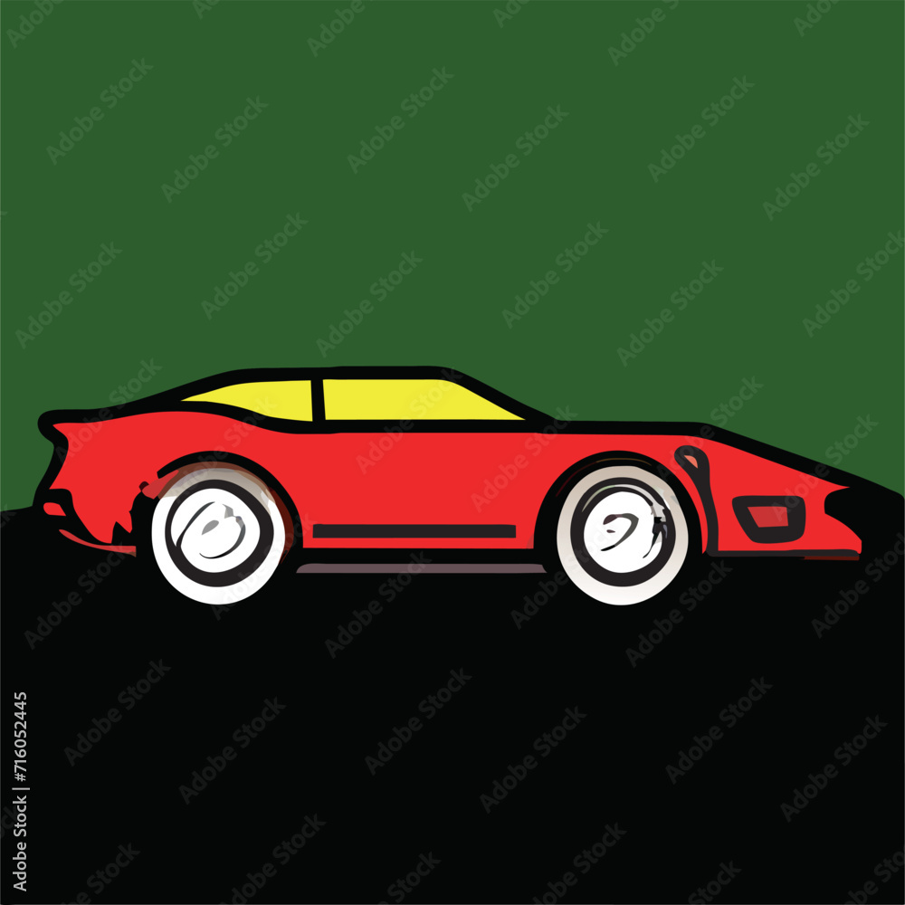 logo sport car, icon, vector illustration