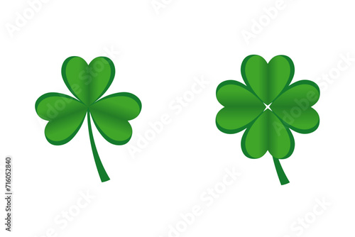 clover vector with green color