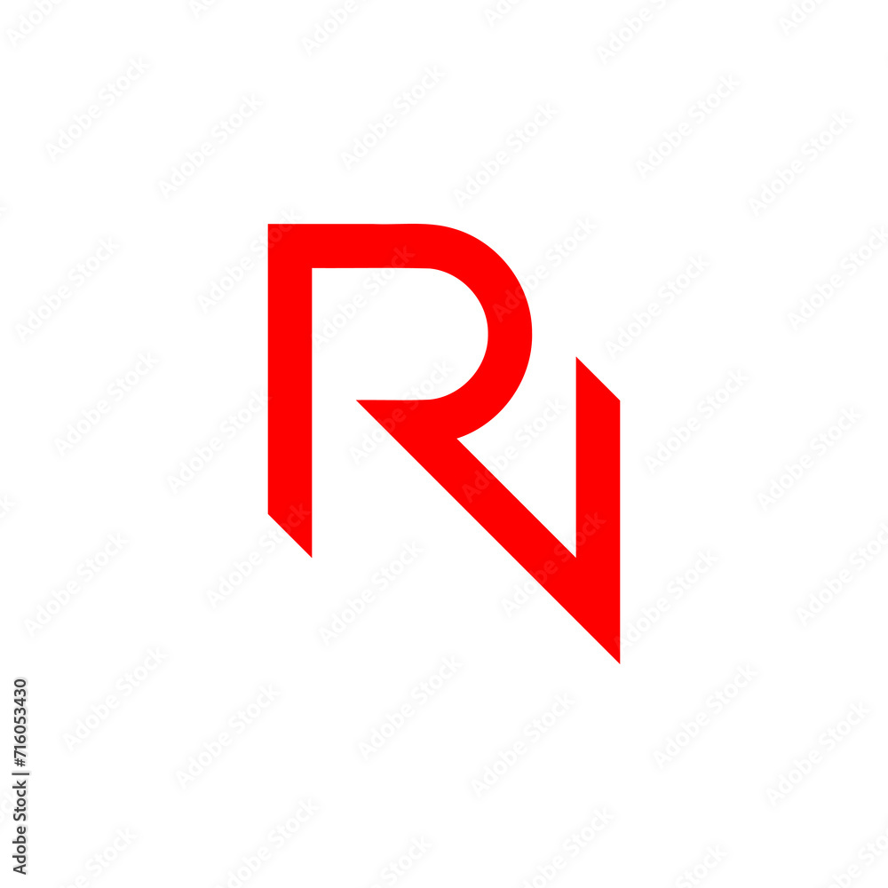 Initial letter RN logo design vector Initial letter RN logo design vector