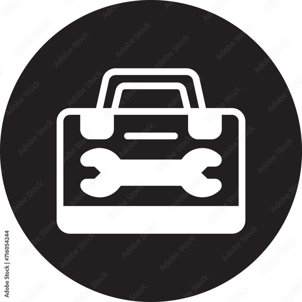 repair box glyph icon repair box glyph icon