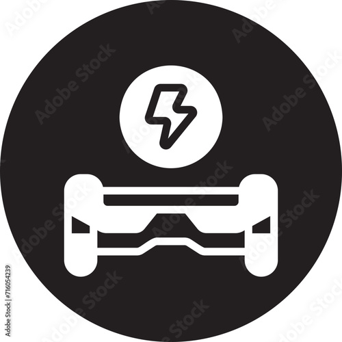 hoverboard glyph icon