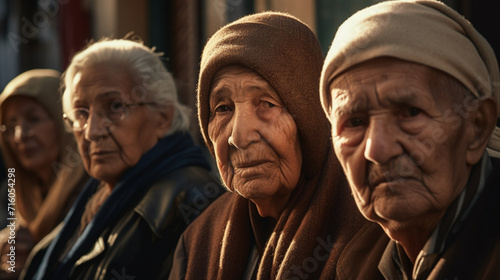 Old Moroccans staring