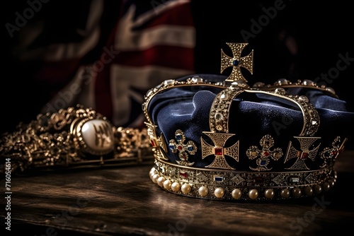 british flag and crown, uk crown jewels