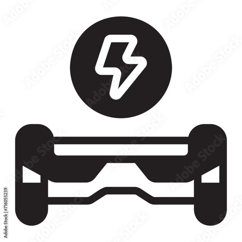 hoverboard glyph icon