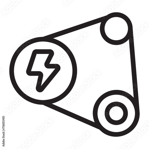 hybrid line icon