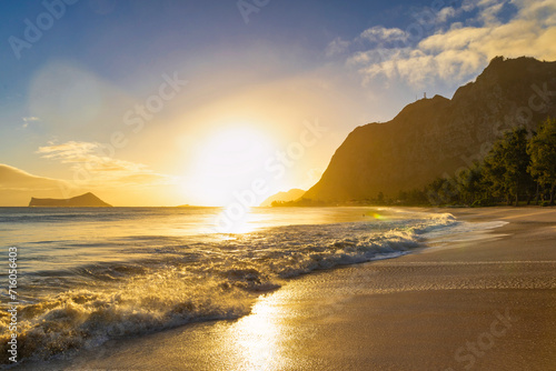 beach at sunrise