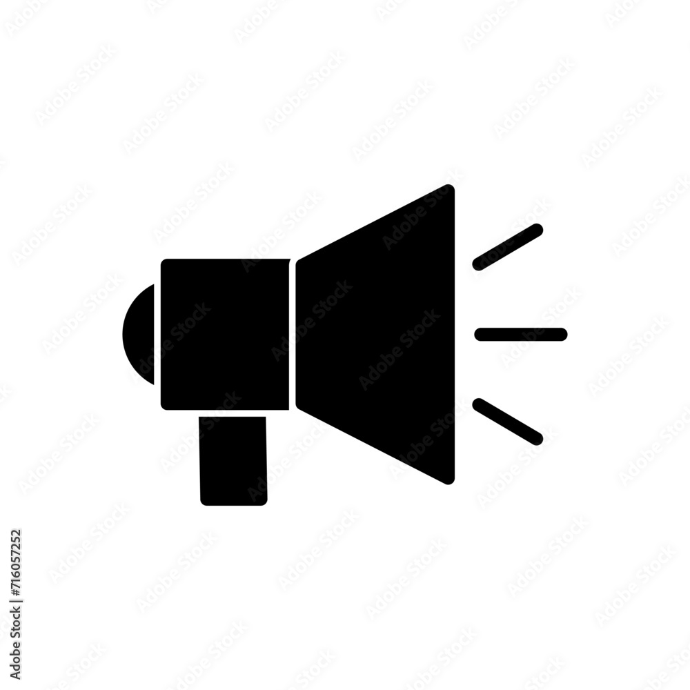 Megaphone icon vector. Loudspeaker icon vector. Megaphone icon vector. Loudspeaker icon vector.
