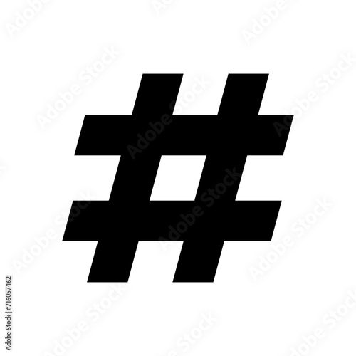 Hashtag icon vector. hashtag symbol