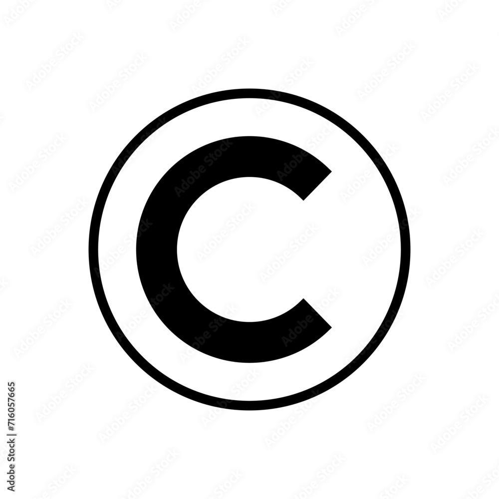 Copyright icon vector. copyright symbols Copyright icon vector. copyright symbols