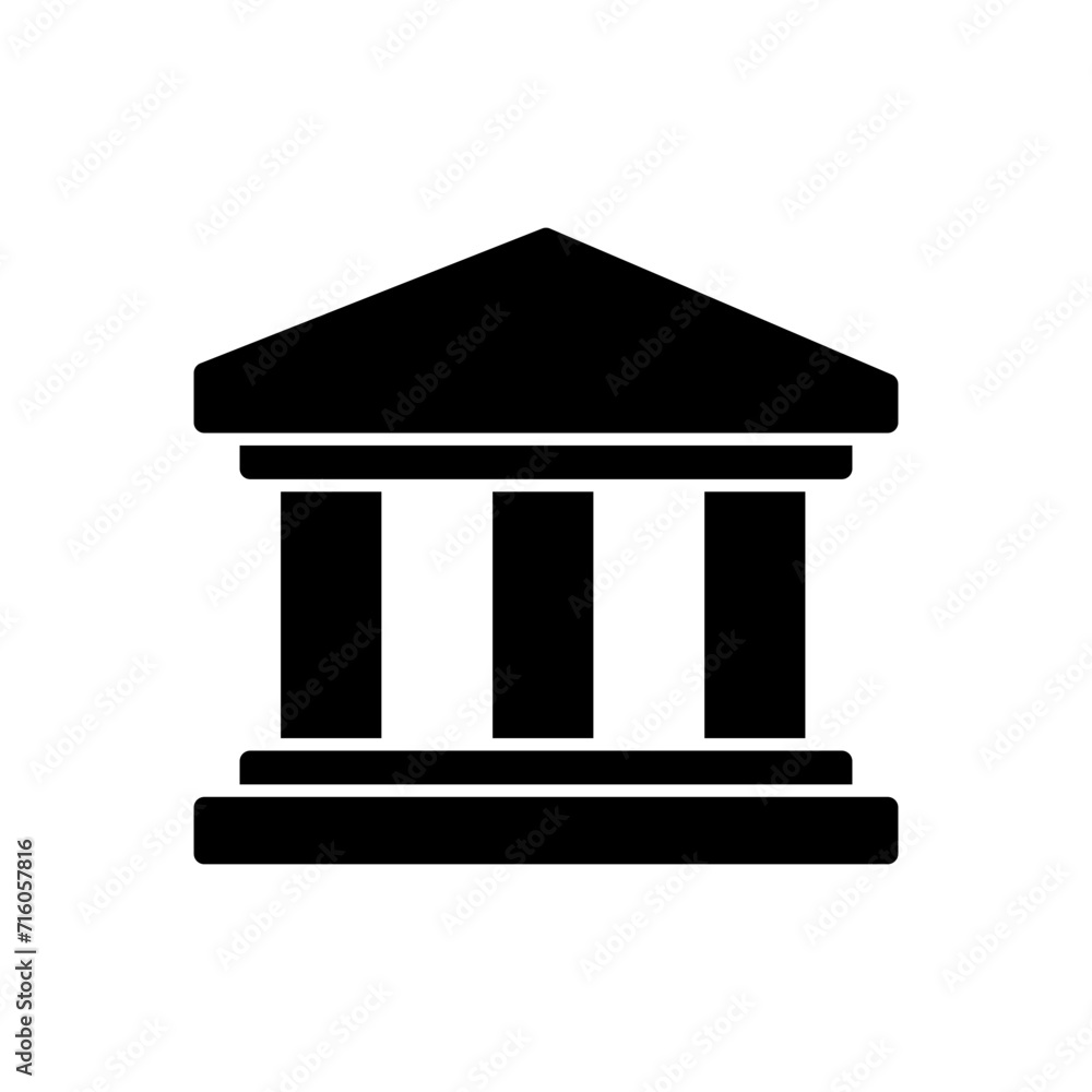 Bank icon vector. bank vector icon, museum, university Bank icon vector. bank vector icon, museum, university