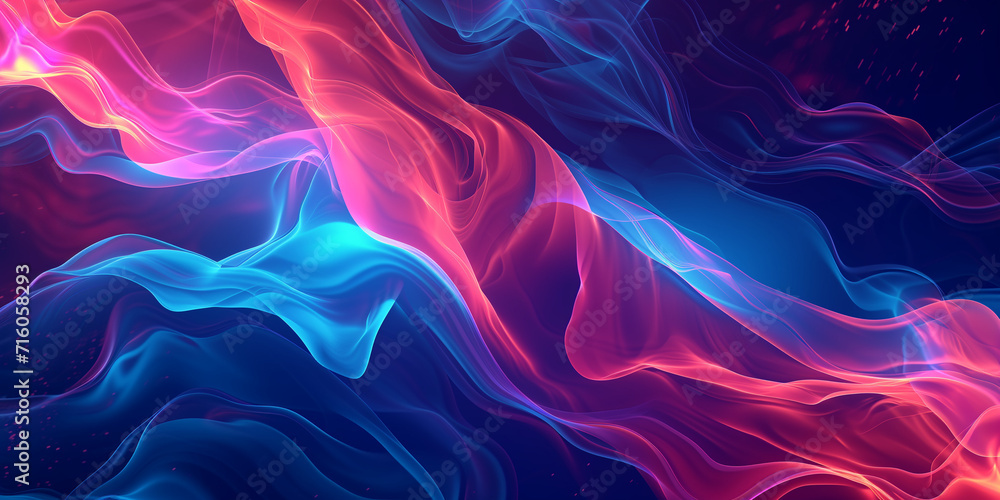 Fototapeta premium Aurora Swirls: Abstract Luminous Motion