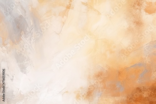 Abstract watercolor paint background orange color grunge texture for background, Generative AI