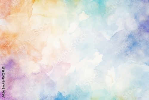 Abstract watercolor paint background rainbow color grunge texture for background, Generative AI