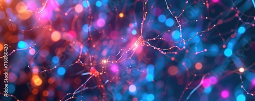 Neural network abstract bac...