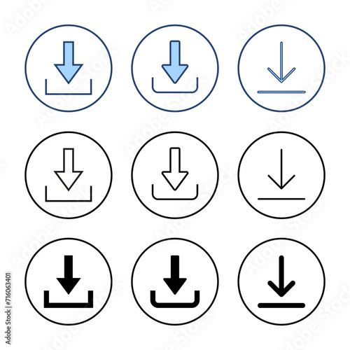 Free Download Download icon vector. Download sign and symbol - GFXLoad
