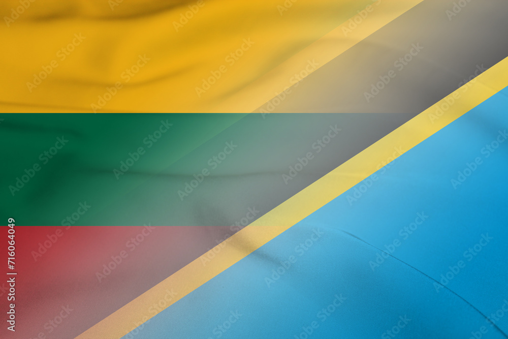 Lithuania and Tanzania state flag international contract TZA LTU Lithuania and Tanzania state flag international contract TZA LTU