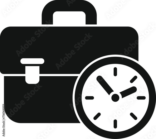 Change work plan icon simple vector. Late desk task. Business online fast