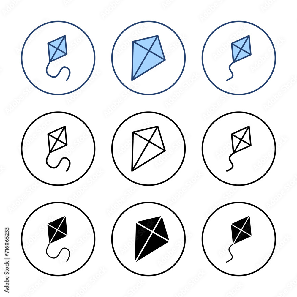 Kite icon vector. kite sign and symbol Kite icon vector. kite sign and symbol