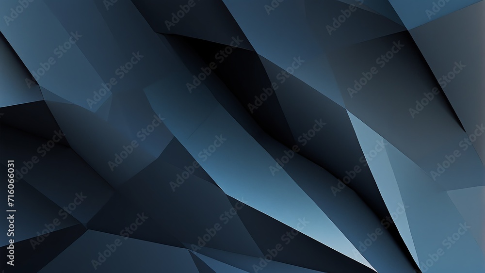 Blue dark gradient modern minimalist abstract of a diagonal geometric shape angle, rough matte metallic from Generative AI