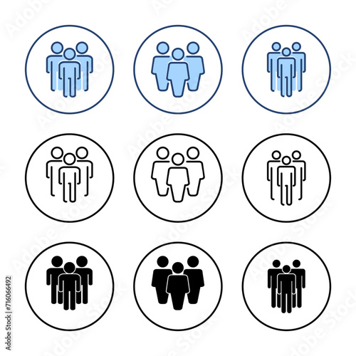 people icon vector. person sign and symbol. User Icon vector