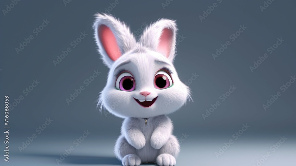 A cute cartoon pig character Ai Generative A cute cartoon pig character Ai Generative