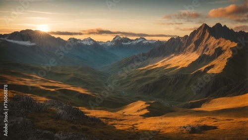 sunset over the mountains © ART Forge