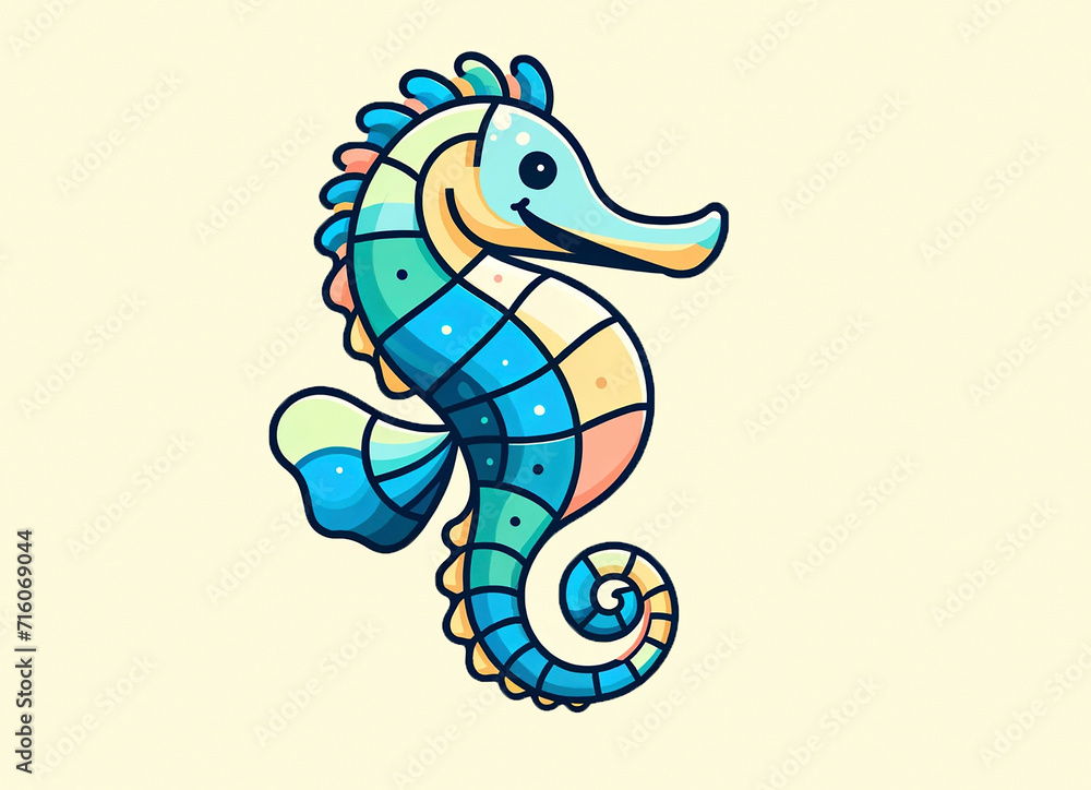 Fototapeta premium seahorse illustration