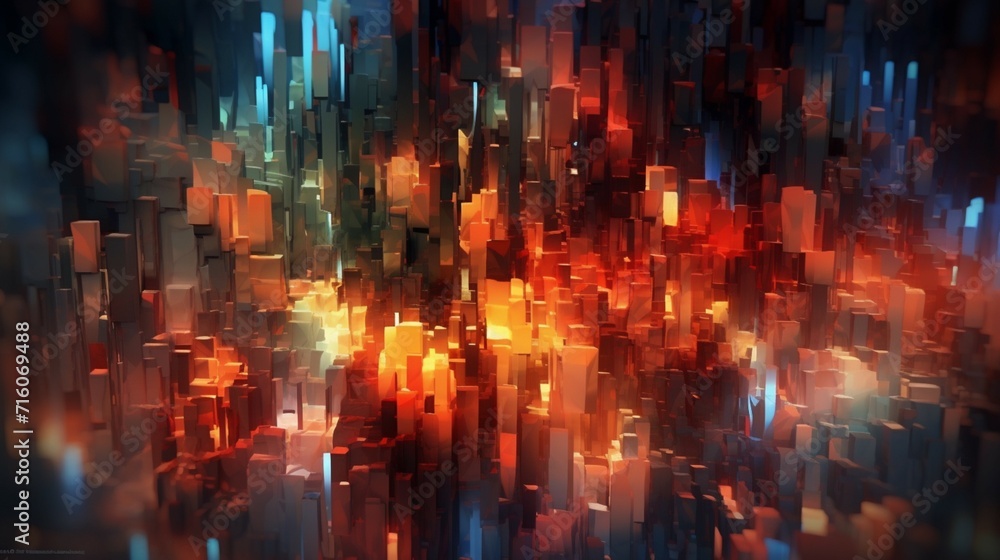 Obraz premium A nice abstract digital background Ai Generative