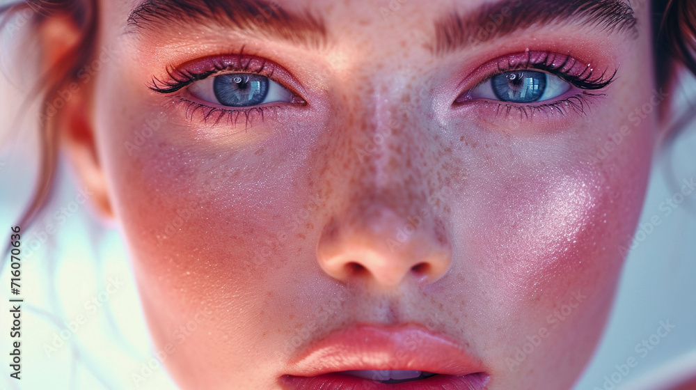 The art of makeup. Young red-haired beautiful woman. The art of makeup. Young red-haired beautiful woman.