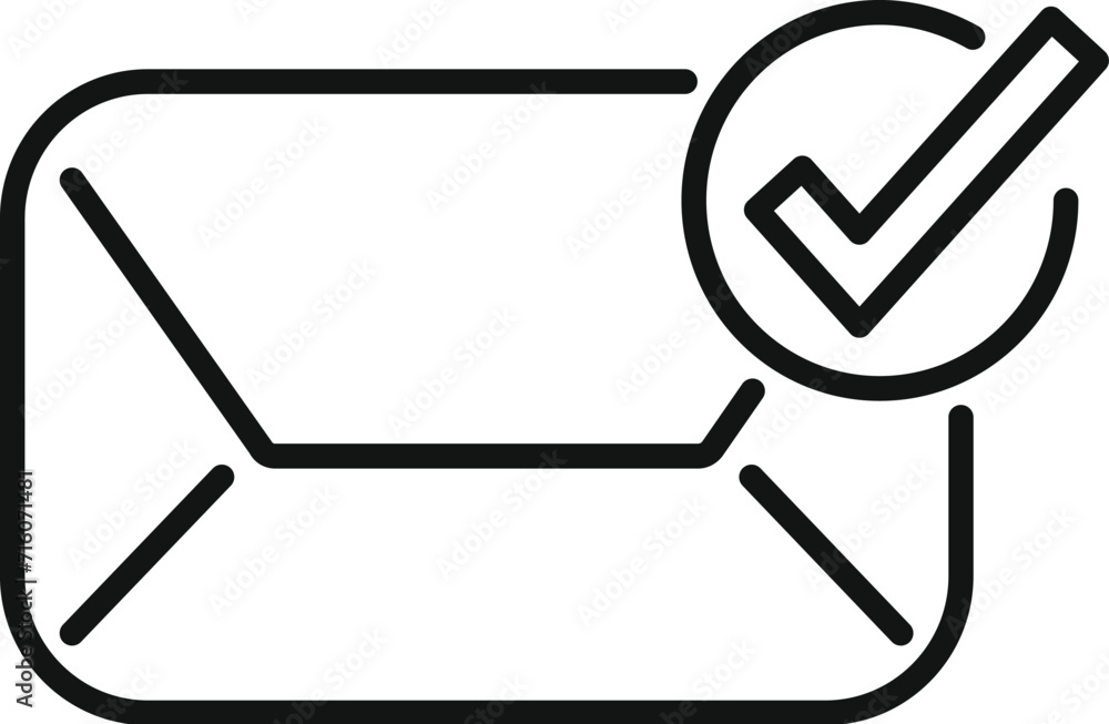 Marketing mail icon outline vector. Online support business. Target job Marketing mail icon outline vector. Online support business. Target job