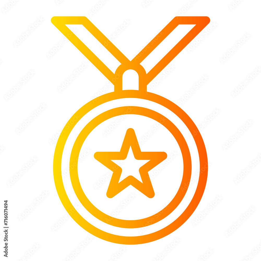 medal gradient icon medal gradient icon
