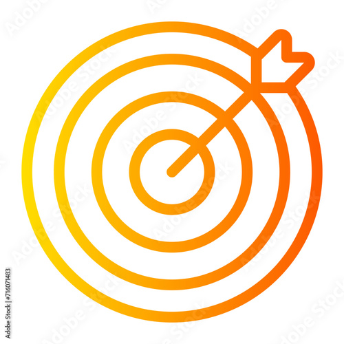 dart board gradient icon