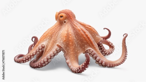 octopus isolated on white background Ai Generative