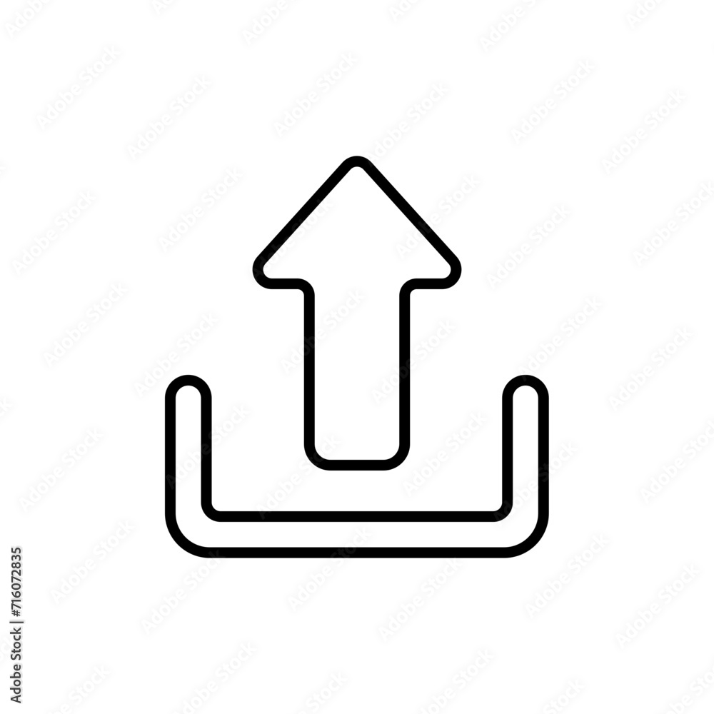 Upload button outline icons, minimalist vector illustration ,simple transparent graphic element .Isolated on white background Upload button outline icons, minimalist vector illustration ,simple transparent graphic element .Isolated on white background