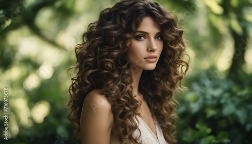 ccccLong Layered Curls, cascading layers of soft curls gently falling over the shoulders