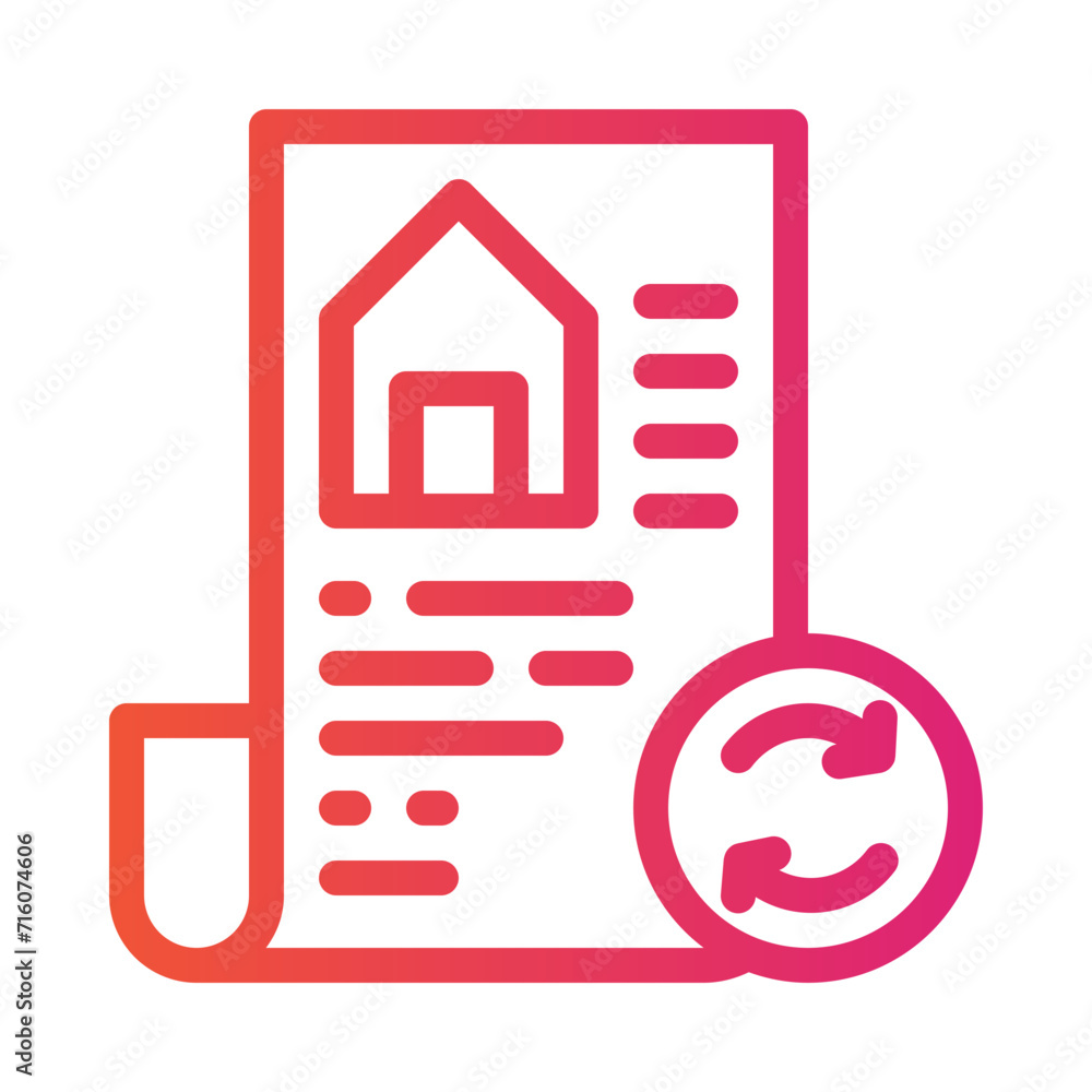 mortgage gradient icon mortgage gradient icon