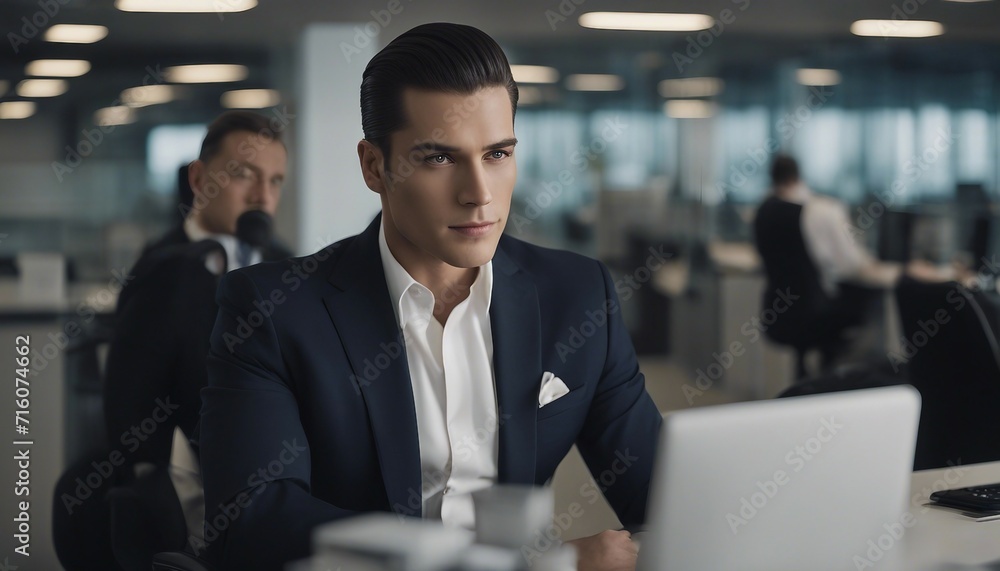 Sophisticated Slicked-Back Look, a sleek, slicked-back style exuding sophistication Sophisticated Slicked-Back Look, a sleek, slicked-back style exuding sophistication