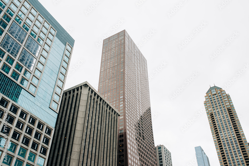Group of Tall Buildings in Close Proximity