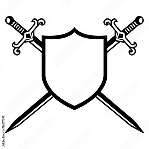 ancient sword, logo monogram                                                                                                                                                       