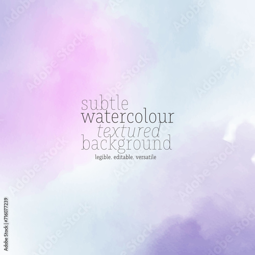 Subtle Watercolor Textured Background With a Soft Blend of Pastel Colors