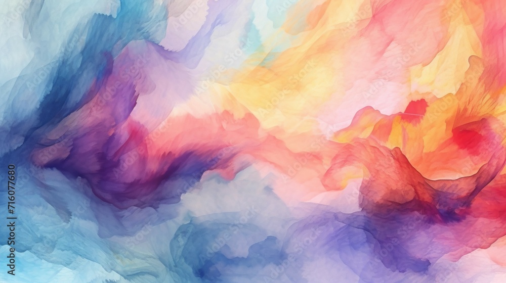 Abstract Water color Brush Strokes Ai Generative