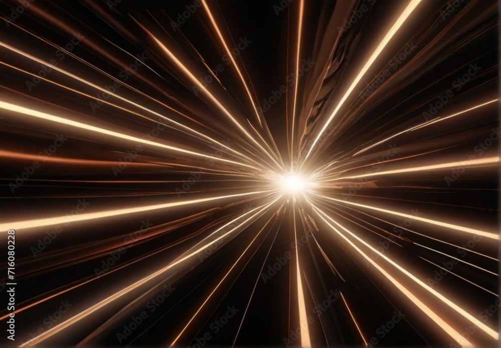 Brown neon lines abstract wallpaper, Streaming energy on black background from Generative AI Brown neon lines abstract wallpaper, Streaming energy on black background from Generative AI