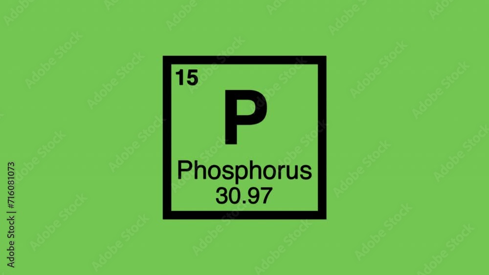 15 phosphorus p black title element graphic periodic table chroma green screen 15 phosphorus p black title element graphic periodic table chroma green screen