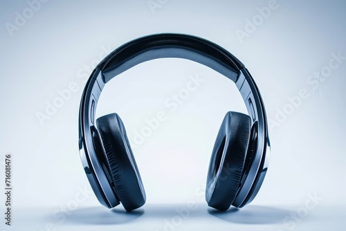 Close-up headphones on a white background