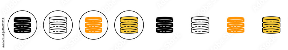Database icon set vector. database sign and symbol Database icon set vector. database sign and symbol