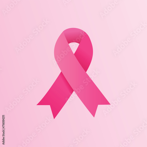 vector breast cancer awareness pink ribbon design